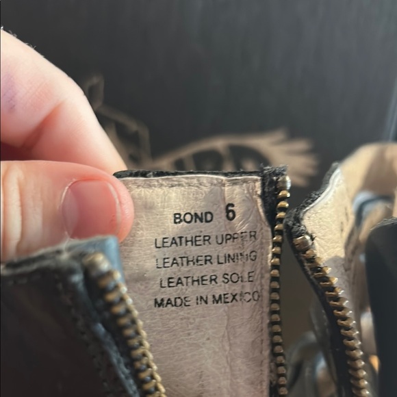 Freebird Black Heeled Boots with Buckles - Picture 8 of 8